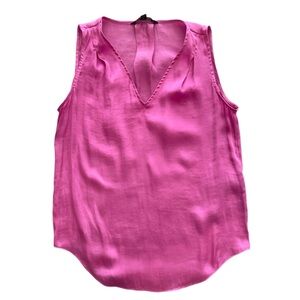 Banana Republic Silky Satin Tank/Camisole Hot Pink Sleeveless Women's Top